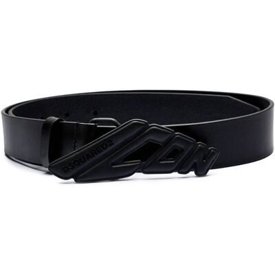 Dsquared2 Skórzany pasek czarny 90 Dsquared2 Skórzany pasek czarny 90