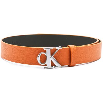 Calvin Klein Jeans Skórzany pasek koniakowy 85 Calvin Klein Jeans Skórzany pasek koniakowy 85