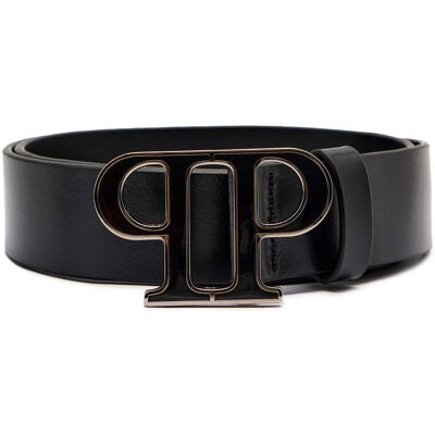Philipp Plein Skórzany pasek czarny 85 Philipp Plein Skórzany pasek czarny 85