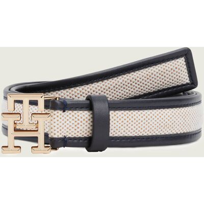 Tommy Hilfiger Skórzany pasek granatowy 95 Tommy Hilfiger Skórzany pasek granatowy 95