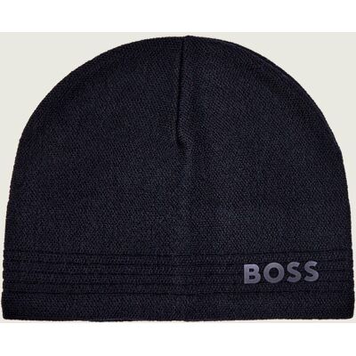 Boss GREEN Wełniana czapka Afleece granatowy OS Boss GREEN Wełniana czapka Afleece granatowy OS