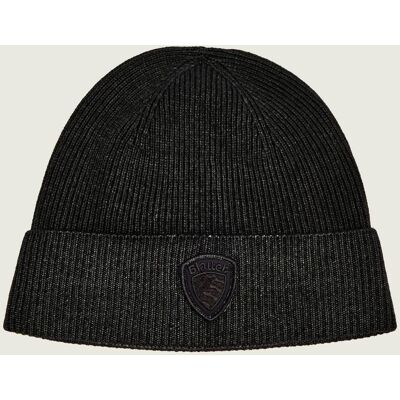 BLAUER Wełniana czapka OLIVER czarny OS BLAUER Wełniana czapka OLIVER czarny OS