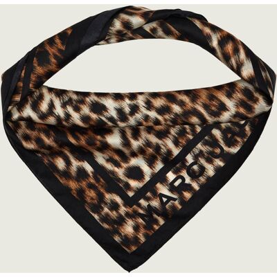 Marc Jacobs Jedwabna chusta Leopard brązowy OS Marc Jacobs Jedwabna chusta Leopard brązowy OS