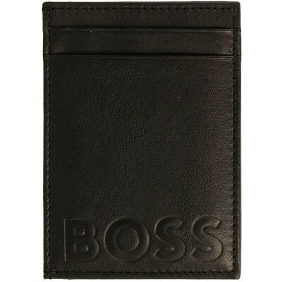 Boss BLACK Skórzane etui na karty Big BB_Card case czarny OS Boss BLACK Skórzane etui na karty Big BB_Card case czarny OS
