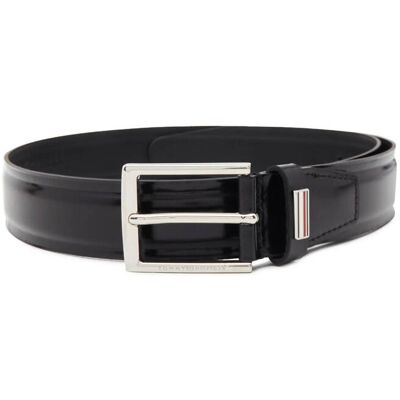 Tommy Hilfiger Skórzany pasek BUSINESS czarny 95 Tommy Hilfiger Skórzany pasek BUSINESS czarny 95
