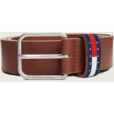 Tommy Jeans Skórzany pasek Ryan brązowy 110 Tommy Jeans Skórzany pasek Ryan brązowy 110