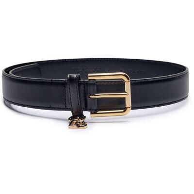 Dolce & Gabbana Skórzany pasek czarny 75 Dolce & Gabbana Skórzany pasek czarny 75