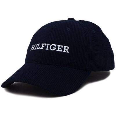 Tommy Hilfiger Bejsbolówka MONOTYPE CORDOROY granatowy OS Tommy Hilfiger Bejsbolówka MONOTYPE CORDOROY granatowy OS