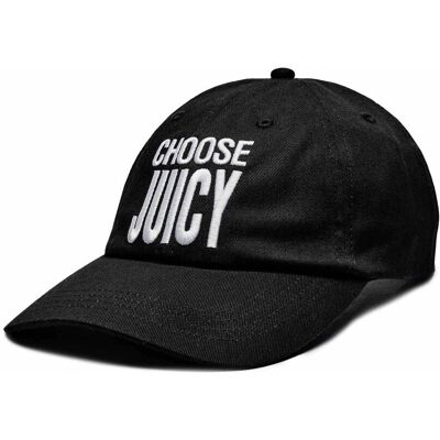 Juicy Couture Bejsbolówka CHOOSE JUICY czarny OS Juicy Couture Bejsbolówka CHOOSE JUICY czarny OS