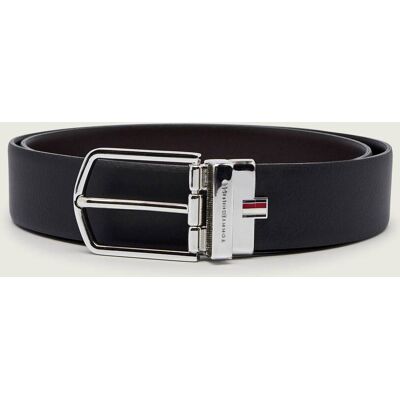 Tommy Hilfiger Skórzany dwustronny pasek BUSINESS LUX czarny 85 Tommy Hilfiger Skórzany dwustronny pasek BUSINESS LUX czarny 85