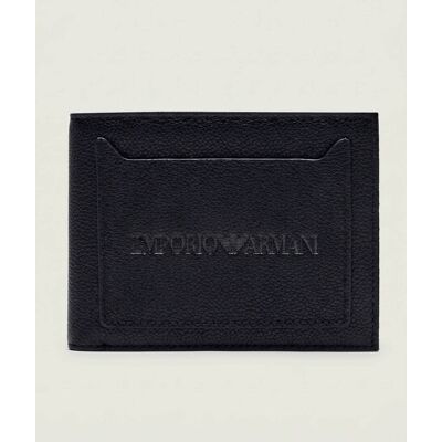 Giorgio Armani Emporio Armani Skórzany portfel czarny OS Giorgio Armani Emporio Armani Skórzany portfel czarny OS