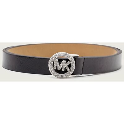 Michael Kors Skórzany pasek PAVE czarny L Michael Kors Skórzany pasek PAVE czarny L