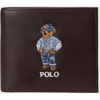 Polo Ralph Lauren Skórzany portfel brązowy OS Polo Ralph Lauren Skórzany portfel brązowy OS