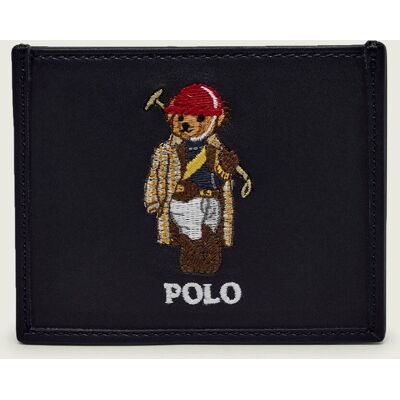 Polo Ralph Lauren Skórzane etui na karty granatowy OS Polo Ralph Lauren Skórzane etui na karty granatowy OS