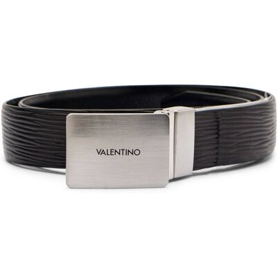 Valentino Skórzany dwustronny pasek czarny S Valentino Skórzany dwustronny pasek czarny S