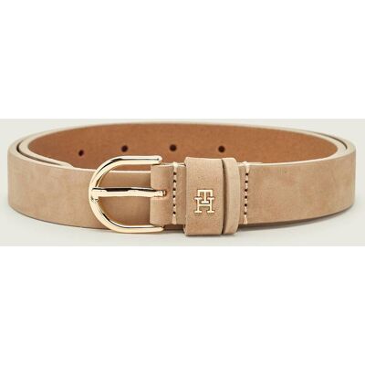 Tommy Hilfiger Pasek ESSENTIAL zamsz beżowy 80 Tommy Hilfiger Pasek ESSENTIAL zamsz beżowy 80