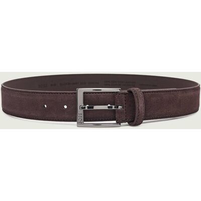 Boss BLACK Pasek Elloy-Sd-GmSt_Sz35 zamsz brązowy 100 Boss BLACK Pasek Elloy-Sd-GmSt_Sz35 zamsz brązowy 100