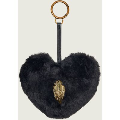 Kurt Geiger Brelok HEART czarny OS Kurt Geiger Brelok HEART czarny OS