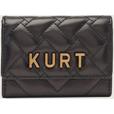 Kurt Geiger Skórzany portfel FLAP MULTI czarny OS Kurt Geiger Skórzany portfel FLAP MULTI czarny OS