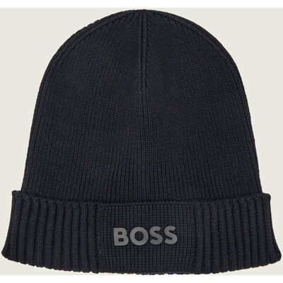 Boss GREEN Czapka Asic Beanie X z dodatkiem wełny czarny OS Boss GREEN Czapka Asic Beanie X z dodatkiem wełny czarny OS