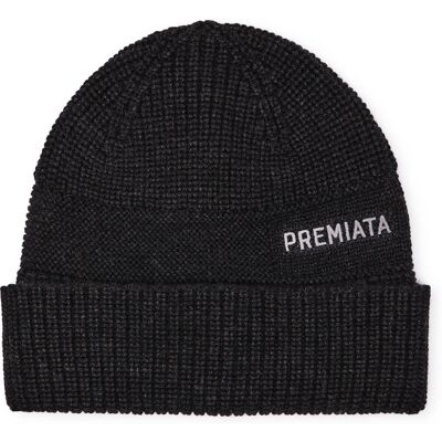 Premiata Wełniana czapka Halta czarny 56 Premiata Wełniana czapka Halta czarny 56