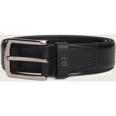Tommy Hilfiger Skórzany pasek DENTON czarny 95 Tommy Hilfiger Skórzany pasek DENTON czarny 95