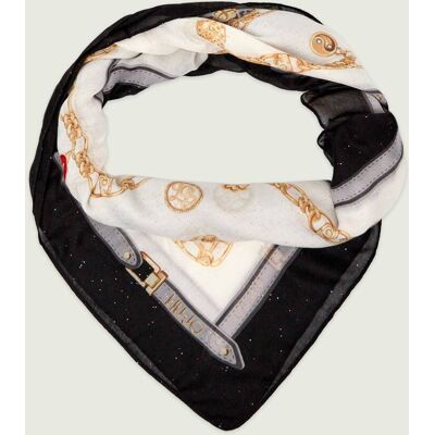 Liu Jo Chusta Charm czarny OS Liu Jo Chusta Charm czarny OS