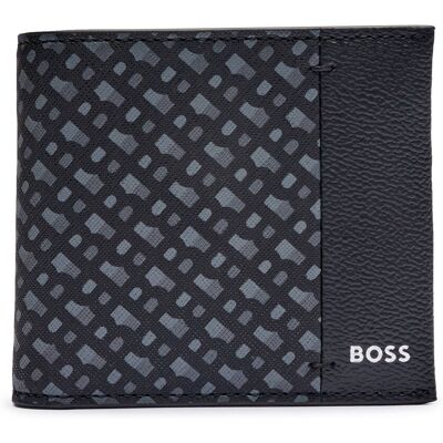 Boss BLACK Skórzany portfel Zair N_8cc czarny OS Boss BLACK Skórzany portfel Zair N_8cc czarny OS