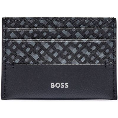 Boss BLACK Skórzane etui na karty Zair N_ czarny OS Boss BLACK Skórzane etui na karty Zair N_ czarny OS