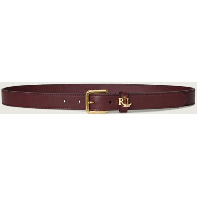 Polo Ralph Lauren LAUREN RALPH LAUREN Skórzany pasek bordowy L Polo Ralph Lauren LAUREN RALPH LAUREN Skórzany pasek bordowy L