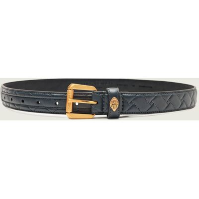 Kurt Geiger Skórzany pasek KENSINGTON grafitowy M/L Kurt Geiger Skórzany pasek KENSINGTON grafitowy M/L