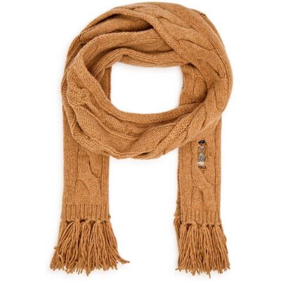 Polo Ralph Lauren Wełniany szal camel OS Polo Ralph Lauren Wełniany szal camel OS