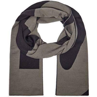 Boss GREEN Wełniany szal Arev_Scarf szary OS Boss GREEN Wełniany szal Arev_Scarf szary OS