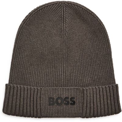 Boss GREEN Czapka Asic_Beanie-X z dodatkiem wełny brązowy OS Boss GREEN Czapka Asic_Beanie-X z dodatkiem wełny brązowy OS