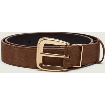 Calvin Klein Pasek zamsz złoty 70 Calvin Klein Pasek zamsz złoty 70
