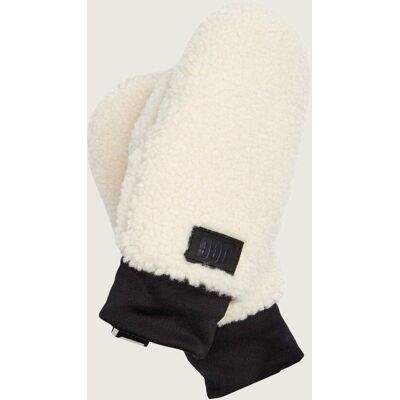 UGG Rękawiczki Fluff z dodatkiem skóry shearling biały L/XL UGG Rękawiczki Fluff z dodatkiem skóry shearling biały L/XL