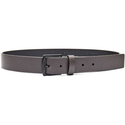 Calvin Klein Skórzany pasek szary 100 Calvin Klein Skórzany pasek szary 100