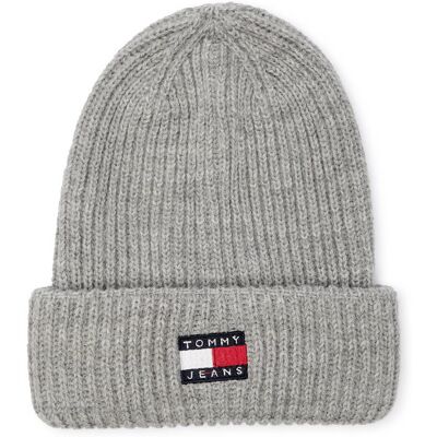 Tommy Jeans Czapka Heritage z dodatkiem wełny szary OS Tommy Jeans Czapka Heritage z dodatkiem wełny szary OS