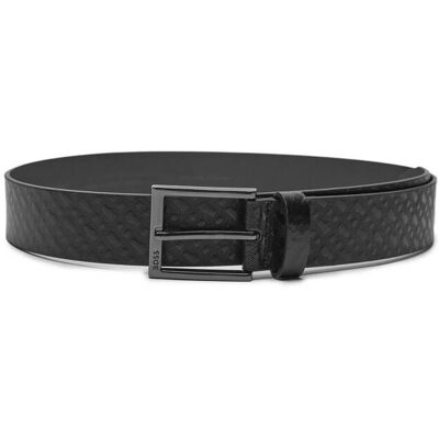 Boss BLACK Skórzany pasek Barn-Bmono czarny 100 Boss BLACK Skórzany pasek Barn-Bmono czarny 100