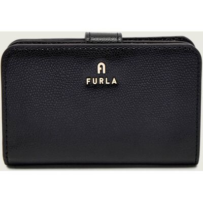 Furla Skórzany portfel FURLA CAMELIA M czarny OS Furla Skórzany portfel FURLA CAMELIA M czarny OS