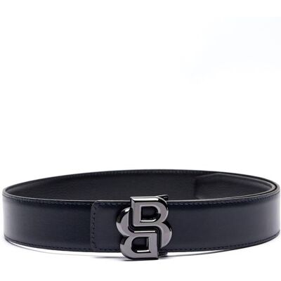 Boss BLACK Skórzany dwustronny pasek B_Icon czarny 100 Boss BLACK Skórzany dwustronny pasek B_Icon czarny 100