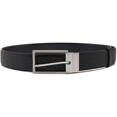 Calvin Klein Skórzany dwustronny pasek ADJ/REV SLIM FRAME MONO 35MM czarny 90 Calvin Klein Skórzany dwustronny pasek ADJ/REV SLIM FRAME MONO 35MM czarny 90