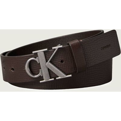 Calvin Klein Skórzany pasek FIXED brązowy 105 Calvin Klein Skórzany pasek FIXED brązowy 105