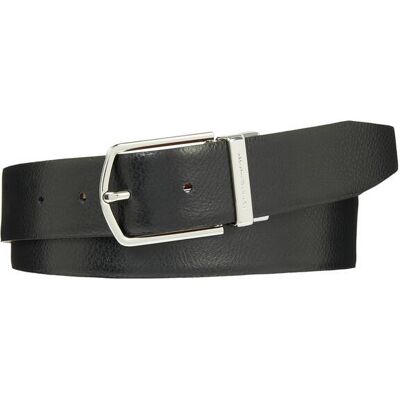 Tommy Hilfiger Skórzany dwustronny pasek czarny 95 Tommy Hilfiger Skórzany dwustronny pasek czarny 95