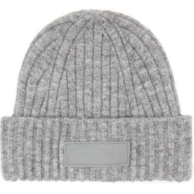 Tommy Hilfiger Czapka TOMMY TWIST BEANIE z dodatkiem wełny szary OS Tommy Hilfiger Czapka TOMMY TWIST BEANIE z dodatkiem wełny szary OS