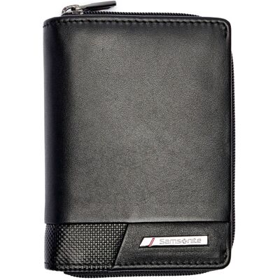 Samsonite Skórzany portfel czarny OS Samsonite Skórzany portfel czarny OS