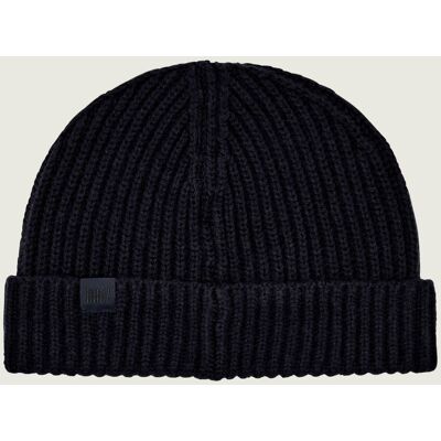BLACK Wełniana czapka Hero_Hat_DB Boss x David Beckham z dodatkiem kaszmiru granatowy OS BLACK Wełniana czapka Hero_Hat_DB Boss x David Beckham z dodatkiem kaszmiru granatowy OS