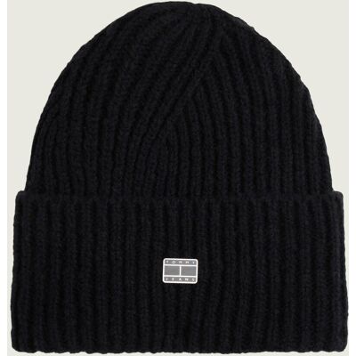 Tommy Jeans Wełniana czapka czarny OS Tommy Jeans Wełniana czapka czarny OS