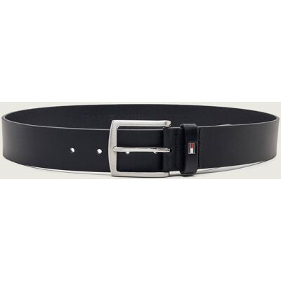 Tommy Hilfiger Skórzany pasek NEW DENTON czarny 85 Tommy Hilfiger Skórzany pasek NEW DENTON czarny 85