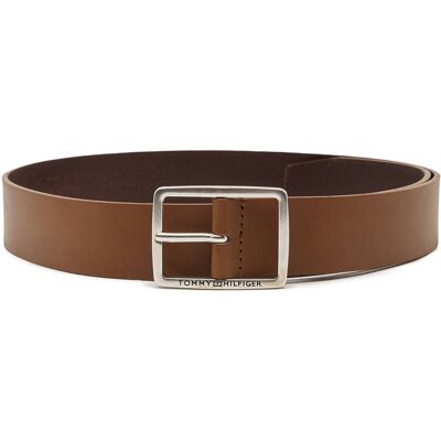 Tommy Hilfiger Skórzany pasek brązowy 85 Tommy Hilfiger Skórzany pasek brązowy 85
